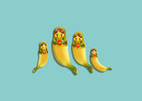 Illustration 4 Bananen mit Matroschka-Köpfen