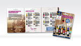 Flyer tchibo Weinpaket „Mit 8 Weinen um die Welt“: Cover und Innenansicht