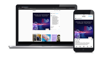 Ansicht Instagram der Innovation Week - Desktop und Visual