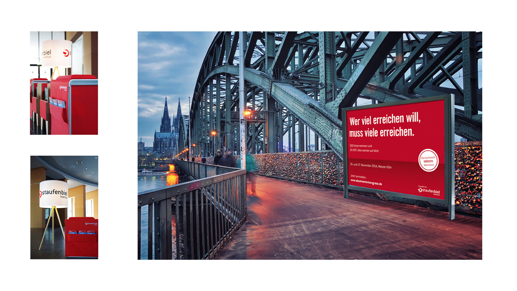 Typo-Kampagne Staufenbiel: Großfläche in Köln