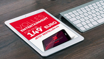 ProSieben Entertainment Pad: Ansicht Smartphone, neben Tastatur