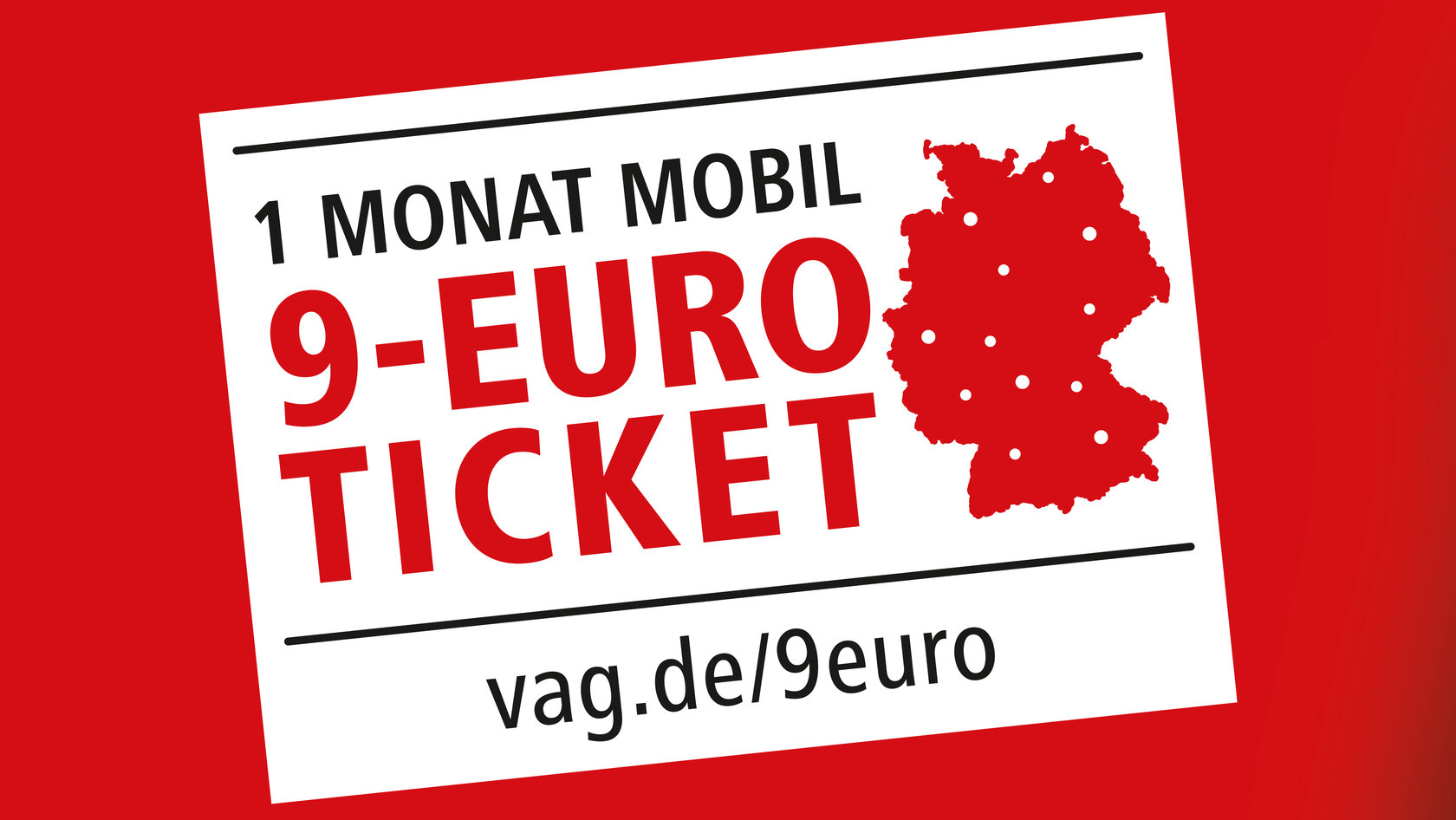 Plakat Störer 9 Euro Ticket