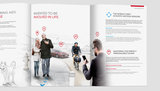 Print-Werbemittel für Hörgeräte-Plattform Signia Xperience: Innenansicht Prokuktfolder