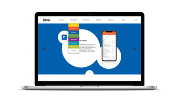 Blink Website - Navigation am Beispiel "die Module"