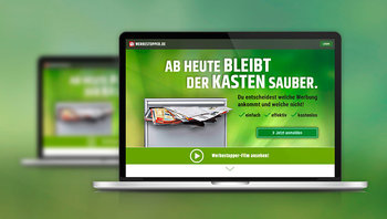 Website Werbestopper: Ansicht Laptop