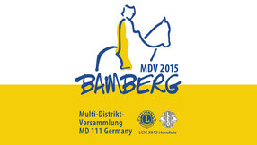 Ankündigung MDV 2015 Bamberg: Multi-Distriktversammlung MD 111 Germany