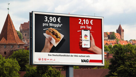 City light vor Burg - 3 im Weggla vs. D-Ticket