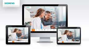 Siemens binax online: Ansicht Monitor und Tablet