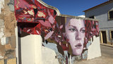 Street Art von Street-Art-Künstler Francisco Bosoletti: Frauenkopf 