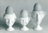 Charles, Diana und William als Eierbecher