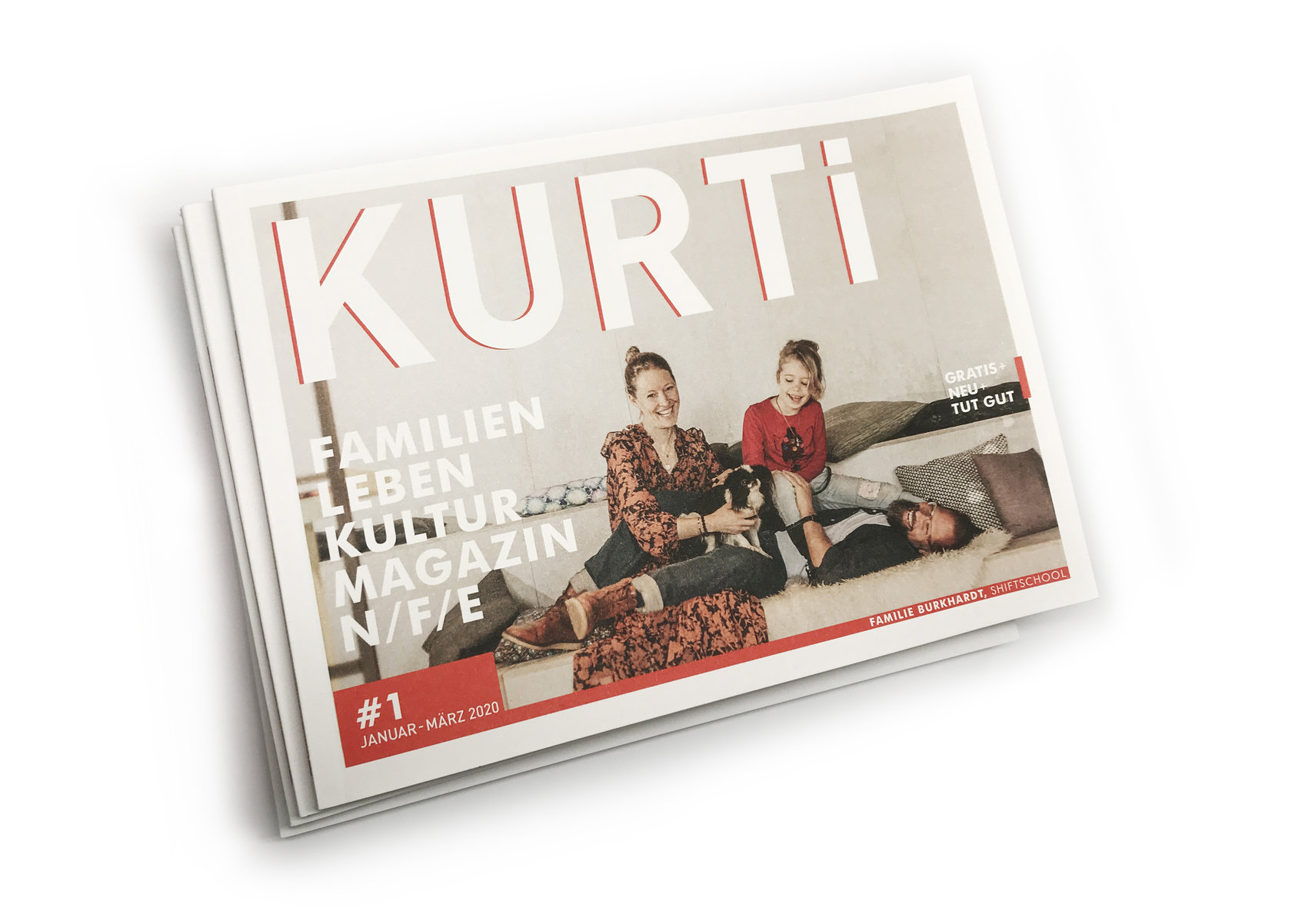 Cover des neuen KURTI Familien-Magazins, Ausgabe #1