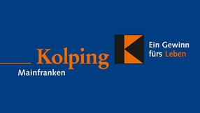 Logo Kolping Mainfranken: "Ein Gewinn fürs Leben"