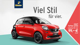 tchibo Poster: roter Smart forfour