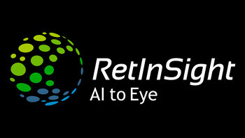 [Translate to EN:] RetInSight Logo - negativ Version auf schwarzem Hintergrund