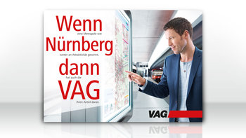 VAG Plakat: Wenn Nürnberg, dann VAG