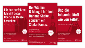Typo-Kampagne Staufenbiel: Beispiele Flyer