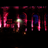 10 Jahre Bloom Feier: Außenansicht Tivoli Kraftwerk München, pink beleuchtet 