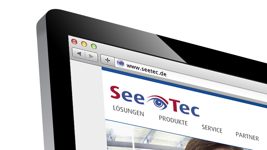 SeeTec Internetauftritt: Ausschnitt Monitoransicht