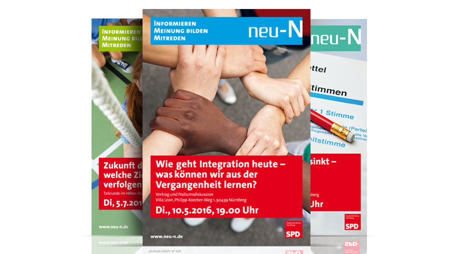 SPD Stadtratsfraktion Nürnberg: Event-Poster "Wie geht Integration heute?"